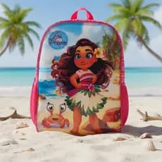 Mochila Infantil Escolar De Costa Princesa Do Mar Bolsos