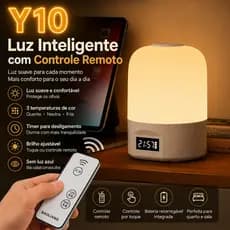 Abajur LED Touch Recarregável Luz Noturna USB com 3 Cores de Luz para Quarto e Mesa de Cabeceira