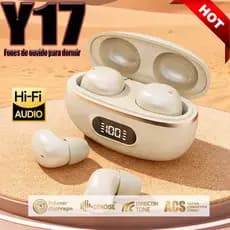Novo Y17 Mini Fones de Ouvido Ultracompactos para Dormir, Sem Fio, Bluetooth, Intra-auriculares