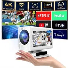 Atualizado Projetor Smart A1 Android 12.0 Full HD Bluetooth Wi-fi 150 Polegadas 1080p