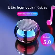 Mini Caixa De Som M3 Tws De Metal Bluetooth Amplificada de 3W Potente