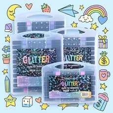 Marcador metálico 12/24/36/48 caneta de glitter de cabeça dupla marcador de cabeça dupla brilhante