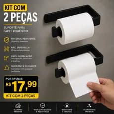 kit 2 suporte de papel de papel higiênico moderno de parede porta Higiênico Simples Suporte Parede
