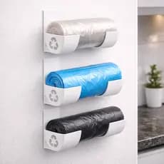 Kit 3 Suporte para sacos de lixo ou utensílios de cozinha casa organizadores suporte portatil