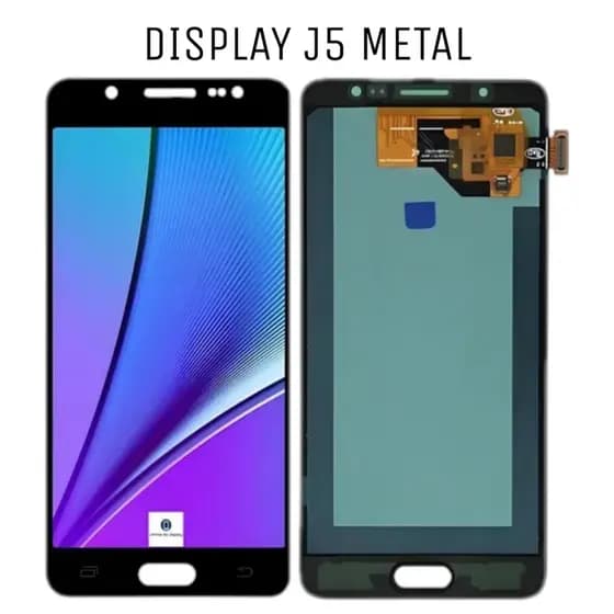 Tela Display Para J5 Metal Sem Aro Incell Preta