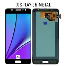 Tela Display Para J5 Metal Sem Aro Incell Preta