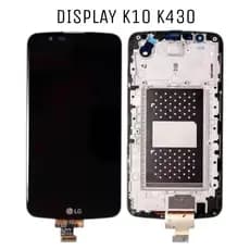Tela Display Para LG K10 K430 Com Aro Preta Incell
