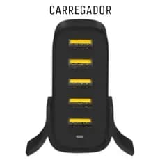 Carregador De Mesa 5 Entrada Usb 25w Smart-ic