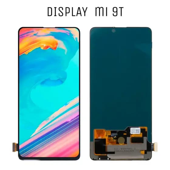 Tela Display Para MI 9T Sem Aro Preta Incell
