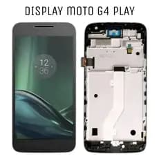 Tela Display Para Moto G4 Play Preta Com Aro Incell