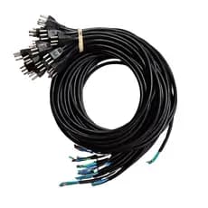Cabo de Força Tripolar Rabicho  3x2,50mm cobre 20A Tomada Macho Plugue Padrão - Kit com 10 Peças