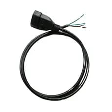 Cabo de Força Tripolar Rabicho 3x0,75mm cobre 10A Cabo de 1m Tomada Fêmea Plugue Padrão Brasileiro