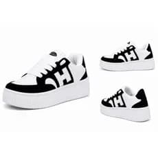 Tênis Feminino HH Casual Retrô Confortável Leve Antiderrapante Moda Vintage Estilo Urbano Dia a Dia Tendência 2026