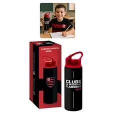 Garrafa Alumínio Sports 500ml Time Flamengo Oficial Presente