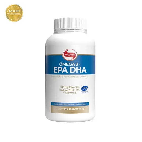 Omega 3 Epa Dha 1000G 240 Capsulas Vitafor -