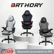 Cadeira Gamer BRTHDRY em Veludo com Apoio para os Pés e Reclinável, Confortável para Jogos e Escritório.