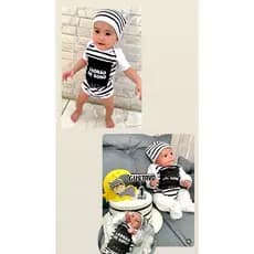 Body Bebê Temático Mesversário Ladrão do Sono 171 Body Engraçado Body frases engraçadas Body divertido Body Presente