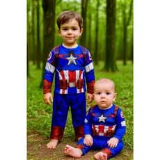 Fantasia Infantil Super Heróis Homem aranha Manga Longa Pijama para bebê Hulk Roupa de personagem infantil Batman