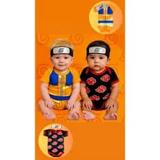 Body temático para mesversario anime goku naruto akatsuki fantasia bebe Cosplay naruto dragon ball z Body Menino bebê