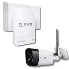 Kit Roteador Amplimax Fit 4G e Câmera Externa Wi-Fi Elsys Internet Rural e Segurança Remota