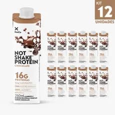 Kit 12x Bebida Proteica NotCo NotShake Protein 16g de Proteina Chocolate 250ml