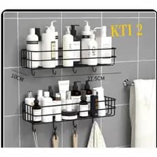 Prateleiras Suporte Com Alto Adesivos Para Parede Banheiro Cozinha Lavanderia Shampoo Sabonete
