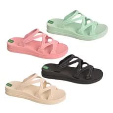 Kit 12 Par Sandalias feminina Brasil Sandália rasteira rasteirinha Confort chinelos Atacado revenda