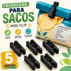 Kit Clip Fecha Embalagens Prendedor Vedador Para Saco Alimento