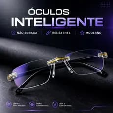 Óculos Inteligentes para Perto e Longe Com Ajuste Automático de Grau  + Limpa Lentes e Estojo