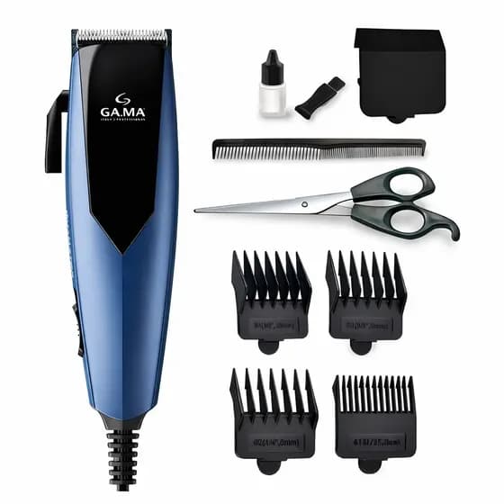 Maquina Cortador De Cabelo Gama Italy Profissional 9 Acessórios