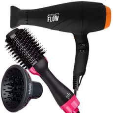 Secador De Cabelo Gama Italy 2300w Absolute Flow Ions Profissional Salão Difusor Cachos Escova Alisadora City