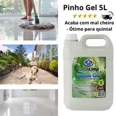Pinho Gel 5L Limpa Quintal Acaba com o Mal cheiro faz espuma ótimo para quem tem cachorro