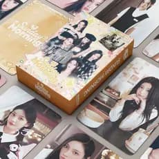55 ILLIT Photocards Girl Group Novo álbum único Sunday Morning Merchandise Self-Printing Photocard Cartão LOMO