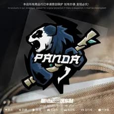 Criativo panda adesivo reflexivo panda à prova dwaterproof água Universal sem cola adequado para carro motocicleta eletr