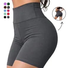 Short Suplex Feminino Cós Alto Academia Zero Transparência Compressão Confortável