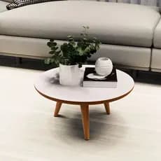 Mesinha De Centro E Lateral Para Sala Retro Pé Palito MDF