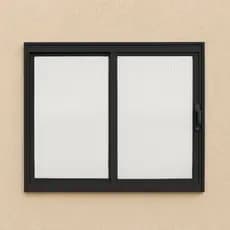 Vitro de Janela Banheiro Duas Folhas de Correr Aluminio e Policarbonato A50XL50cm