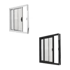 Vitro de Janela de Correr 2 Folhas Pequeno Varios Tamanhos Aluminio Lavanderia