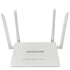 Lote Roteador Lan Giga Datacom Dm956 5gt 1800 Wifi Dual Band AX1800 6 Branca Com fonte