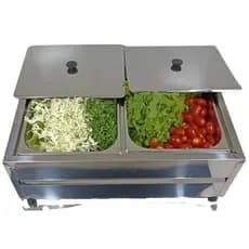 Rechaud Self Service De Mesa Salada 2 Cubas 1/2 X 100