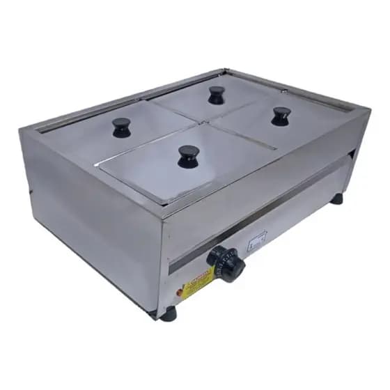 Rechaud Elétrico 4 Cubas 1/4 Inox