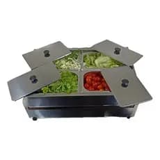 Rechaud Self Service De Mesa Gelo X Salada 4 Cubas 1/4