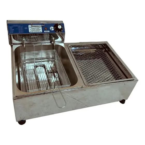 Fritadeira Elétrica 5 Lts Com Escorredor Conjugado Inox