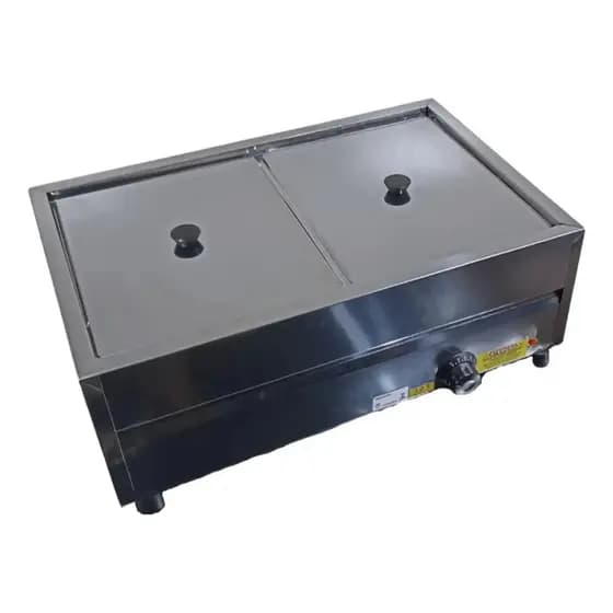 Rechaud Elétrico 2 Cubas Inox De 1/2