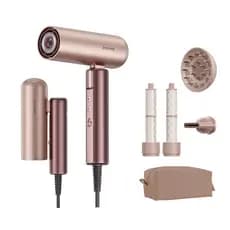 DREAME Pocket Aura Secador de Cabelo Portátil Bivolt,Controle Inteligente de Temperatura,com Acessórios para Modelagem