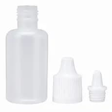 Frasco Plástico 30ml Conta Gotas C/Tampa Lacre C/100 unds.