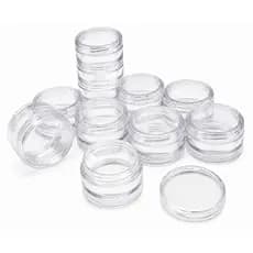 Pote De Acrílico 4ml C/ Rosca Glitter P Decoração