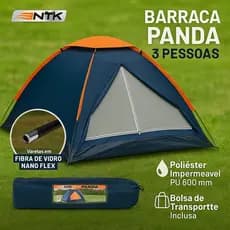 Barraca Panda Iglu 3 Pessoas - Azul Barraca Iglu 3 Lugares Iglu  Acampamento Camping