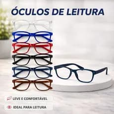 Óculos de Grau Para Perto Leitura Presbiopia Celular  Unissex Leve Confortável 0.5 a 5.0 Escolha Cor