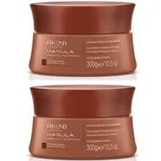 Kit Com 2 Máscaras Nutritiva Amend Marula Extra Nutrição e Suavidade 300G